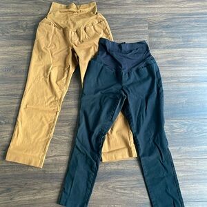 MATERNITY PANTS • OLD NAVY FULL PANEL PIXIE ANKLE PANTS